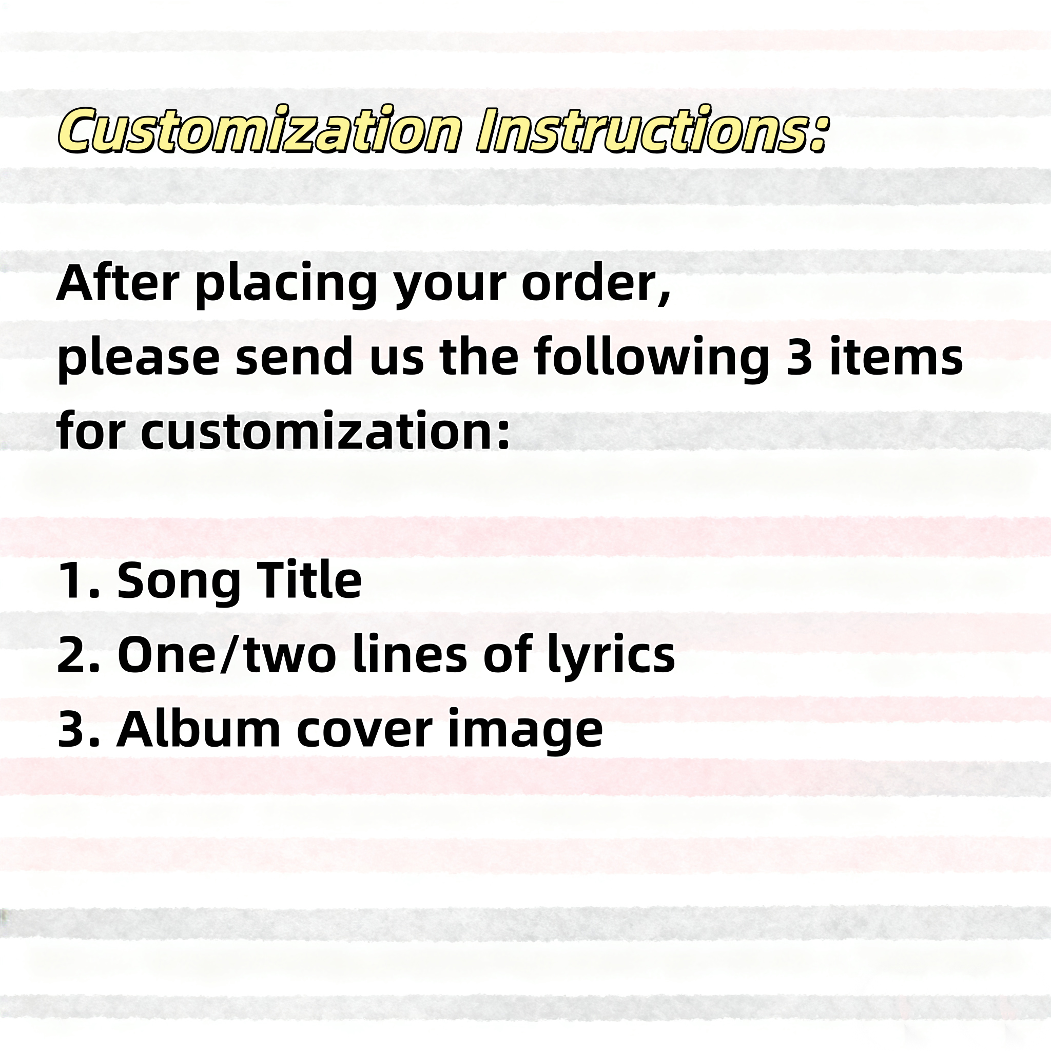 CUSTOM YOUR LYRIC KEYCHAIN