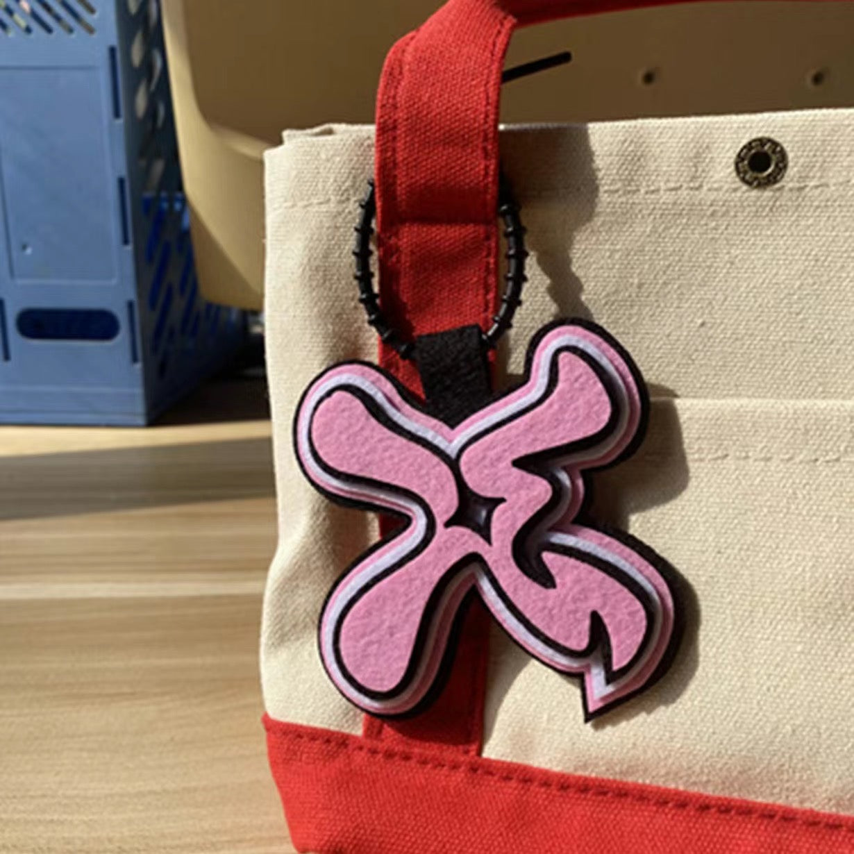 TXT logo felt keychain