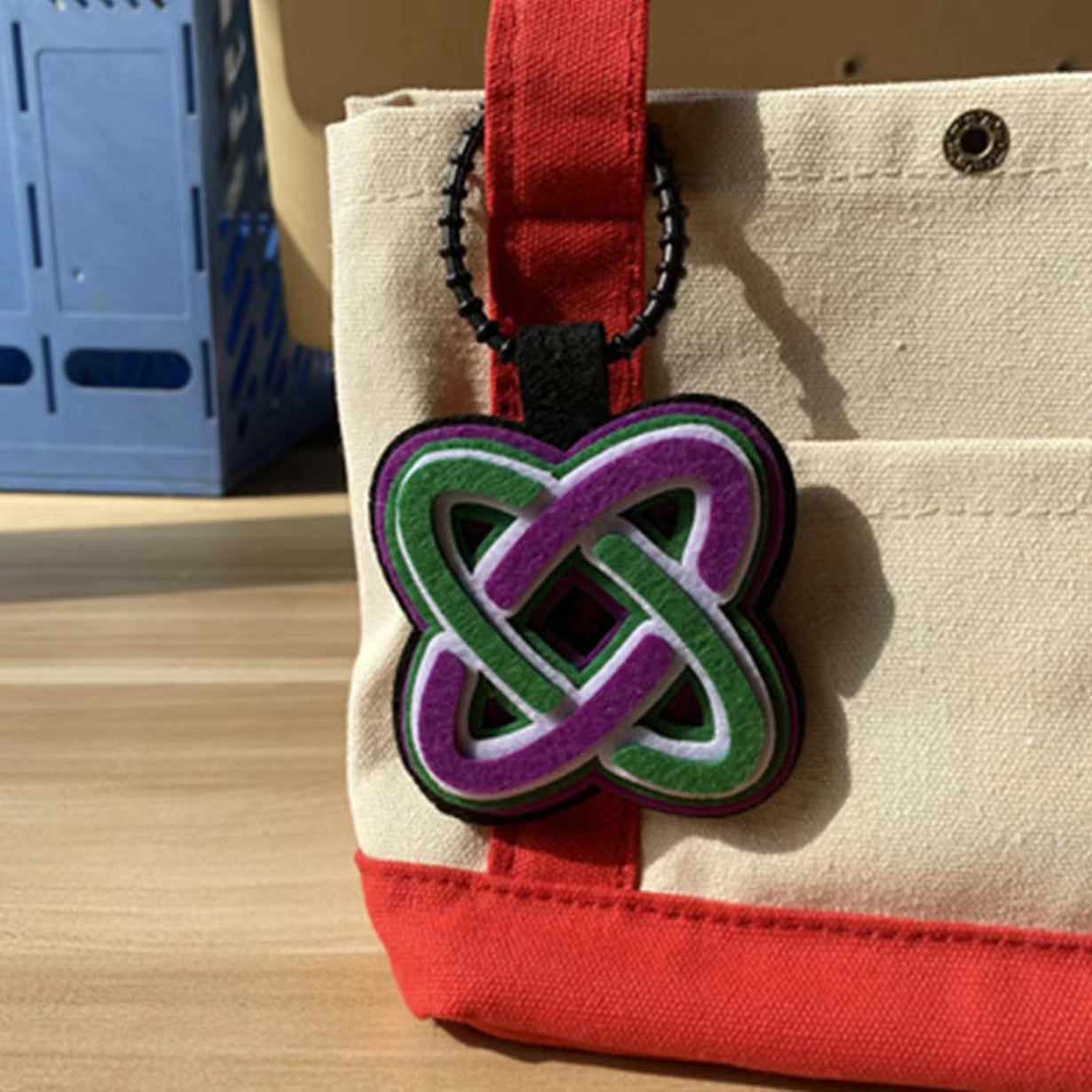 TXT logo felt keychain