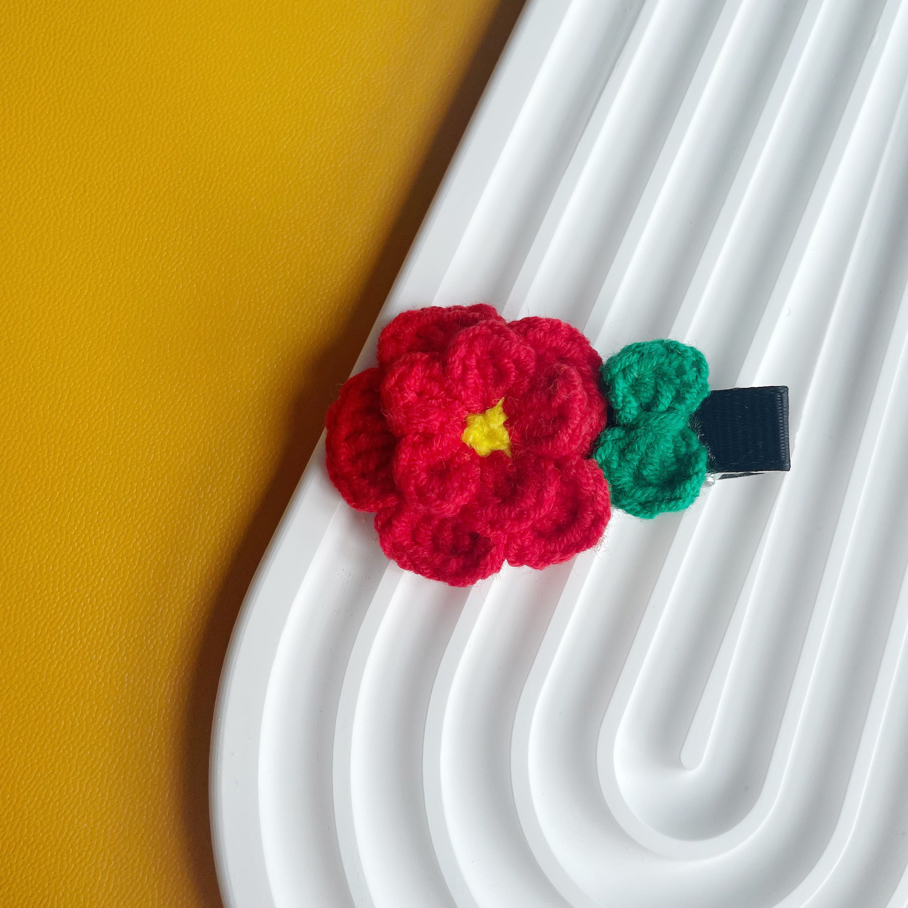 Blooming Flower Crochet Clip