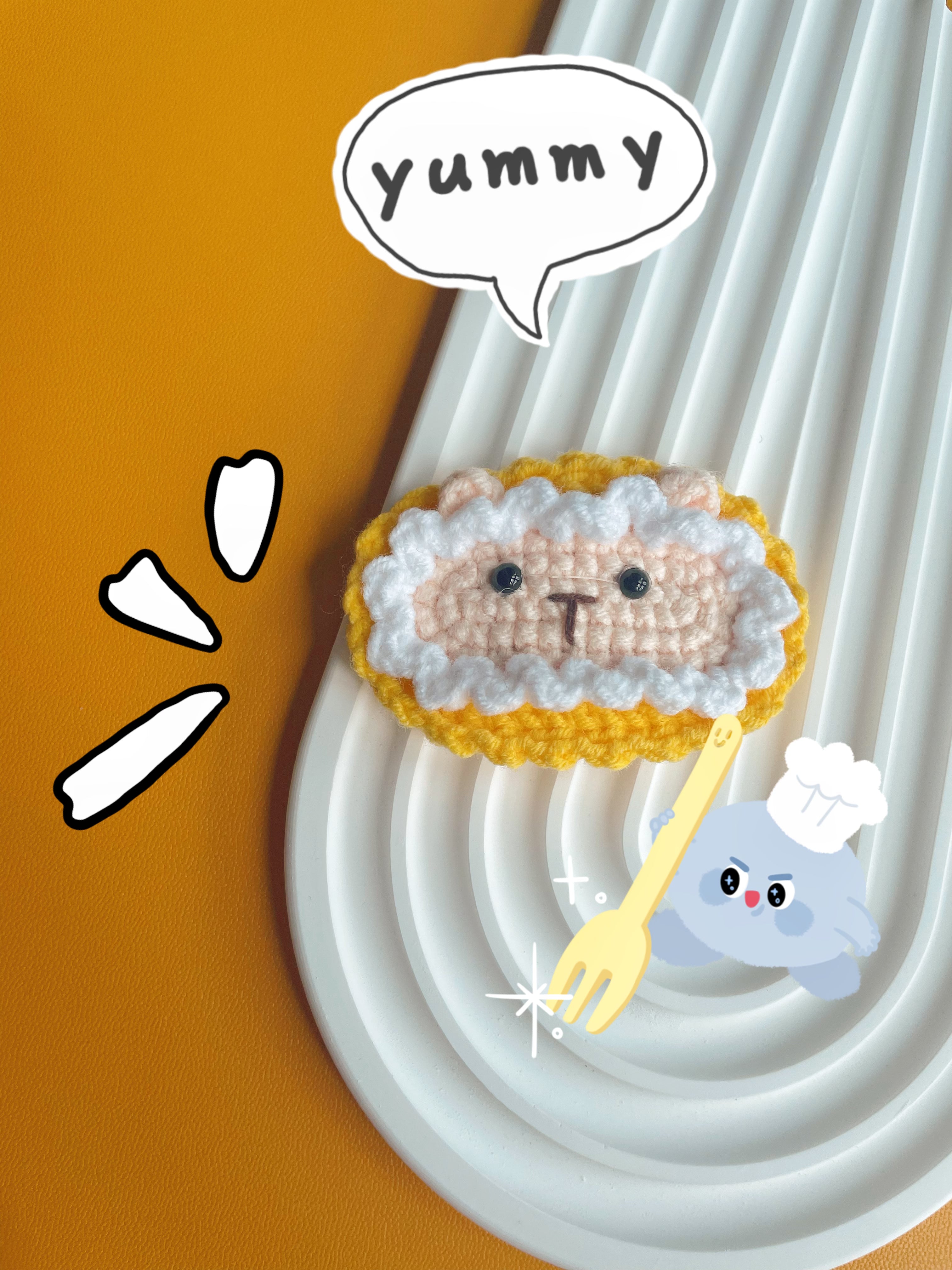 Sunny Sheep Hair Clip