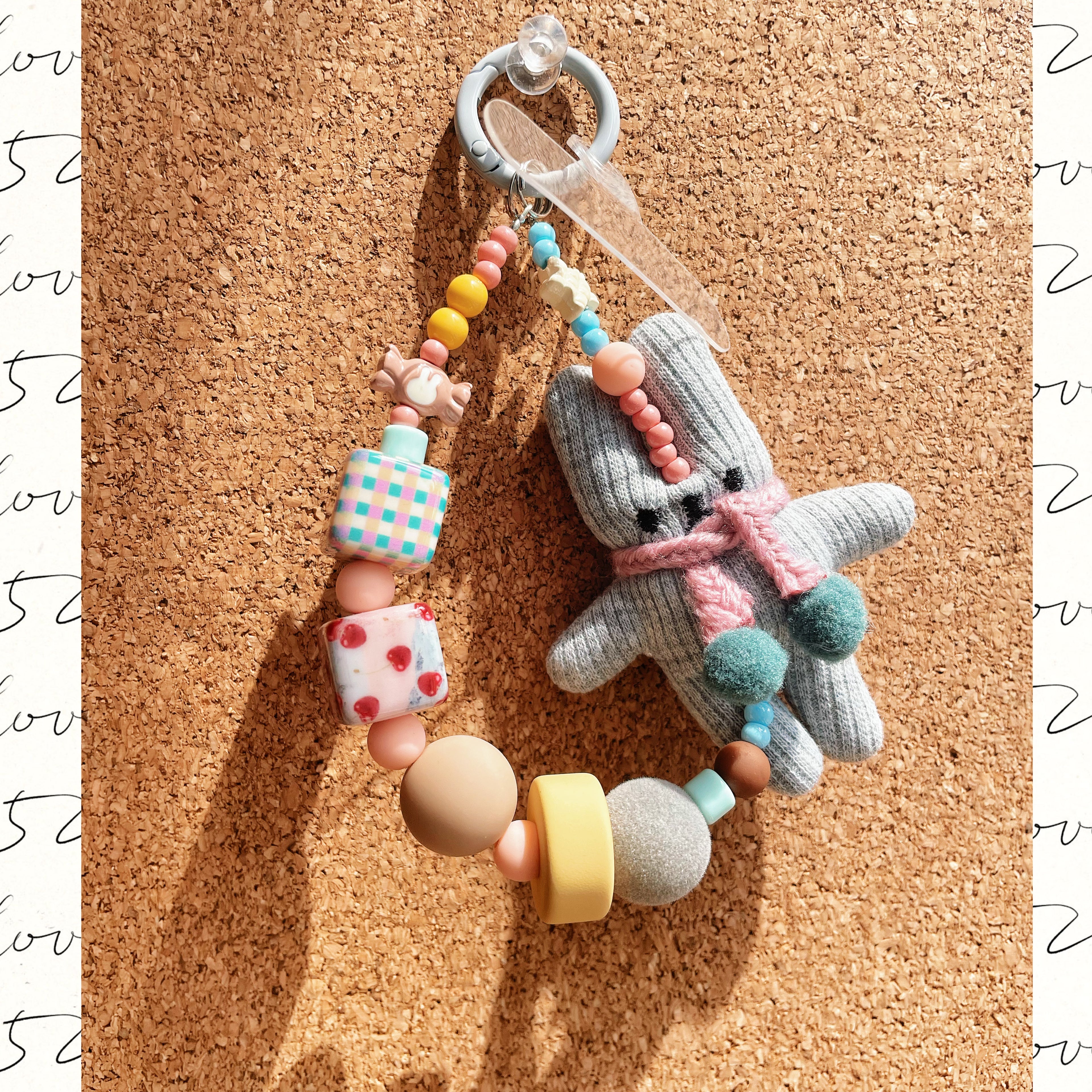 🐰 CANDY BEADS BUNNY CHARM