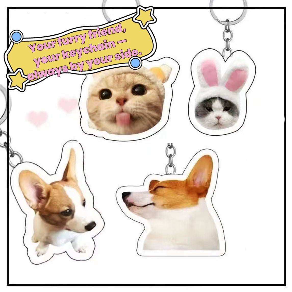 Custom a pet keychain