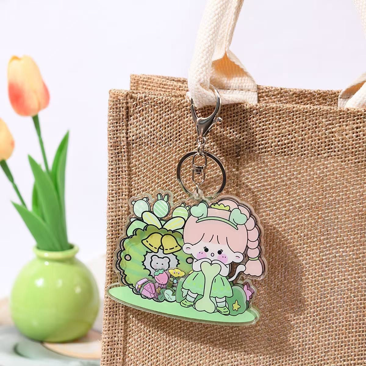Custom a 5cm keychain (Die-cut Shape)