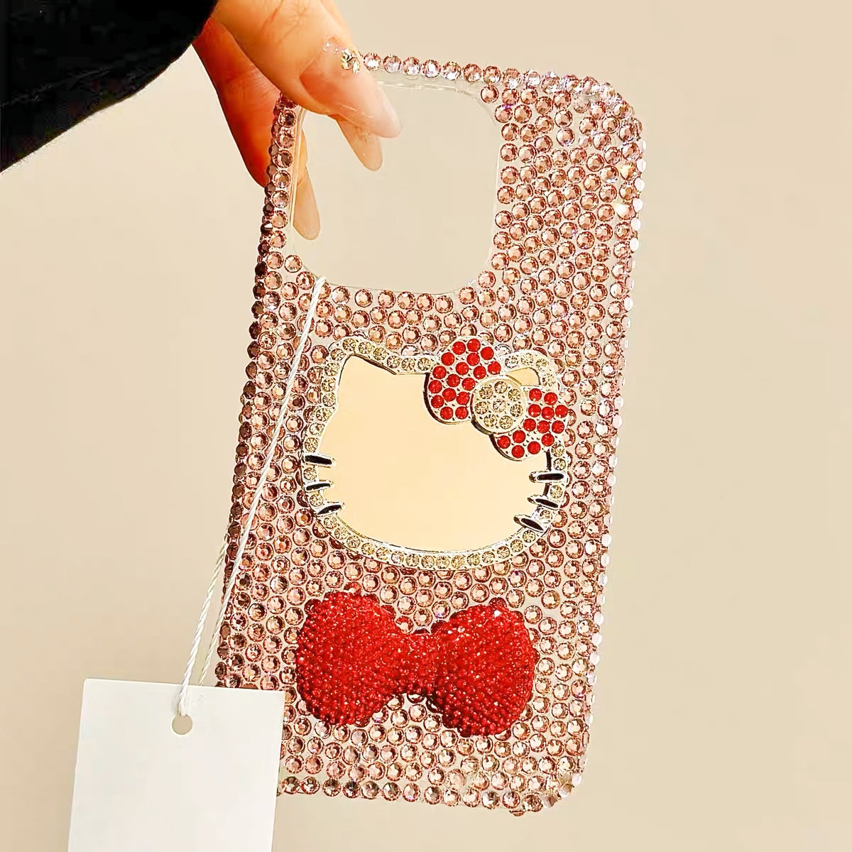 🎀 Pink Kitty Mirror Case