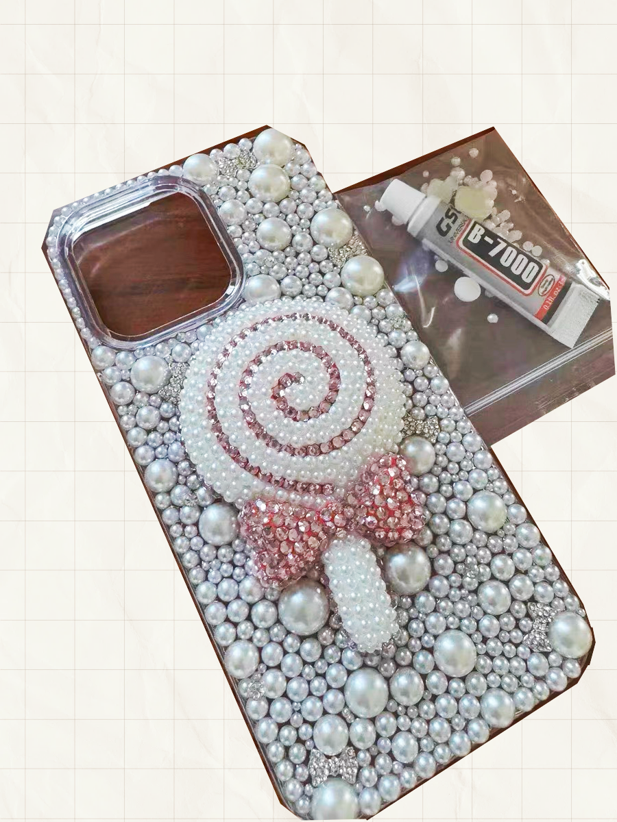 🍭 Sweetheart Candy Pearl Bling Case