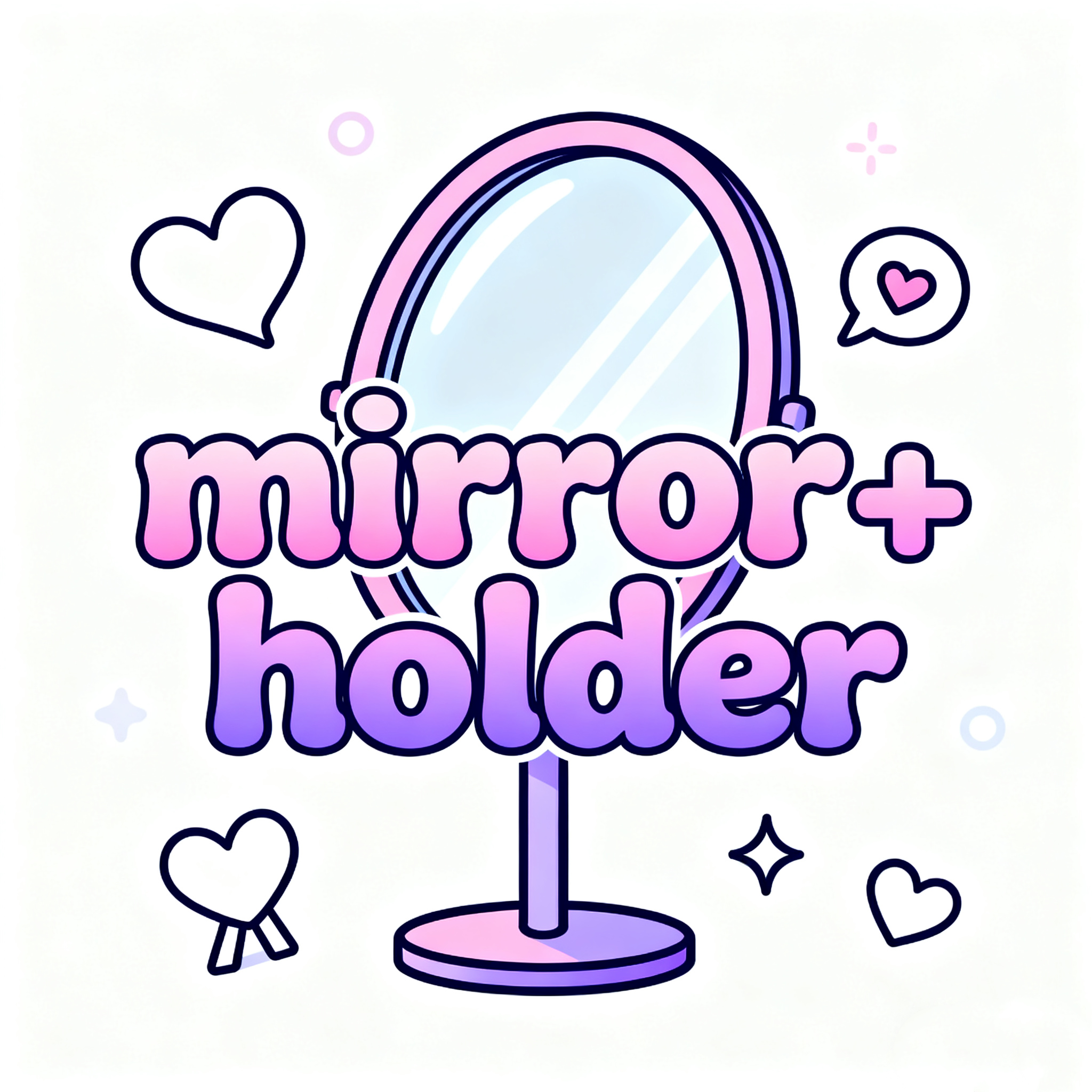 Mirror Pop Phone Holder ② (Sticky)
